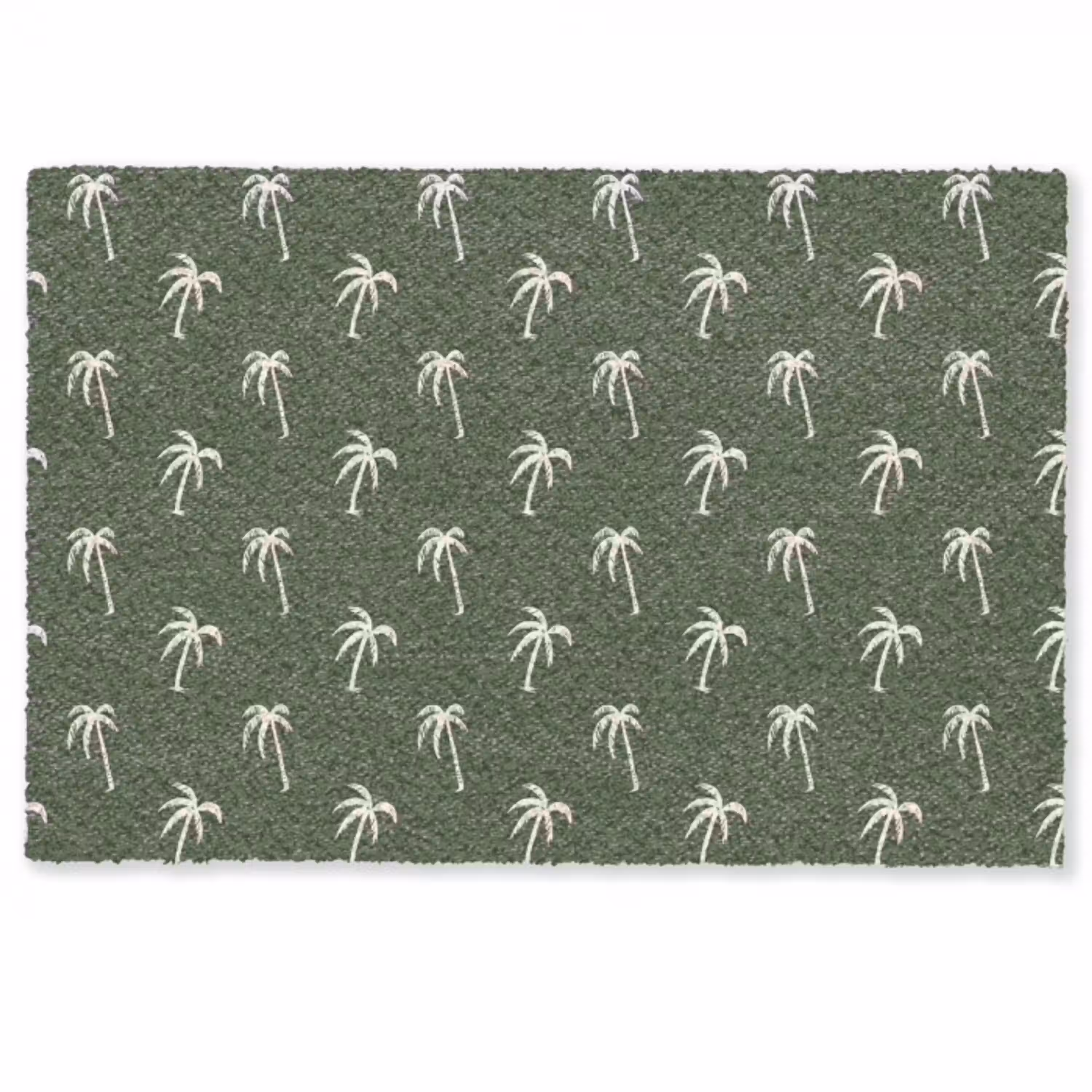 Palmboom patroon - Groen - Beige - Zomer Deurmat klein -zkaufland3d