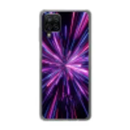 Lichtsnelheid - Ruimte - Roze - Paars Telefoonhoesje Samsung Galaxy A12 klein -3d