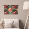 Roze - Patroon - Bloemen Wandkleed katoen klein 269 -sfeer4
