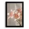 Lelies - Meeldraden - Roze - Wazig fotolijst zwart zonder passe partout klein -3d