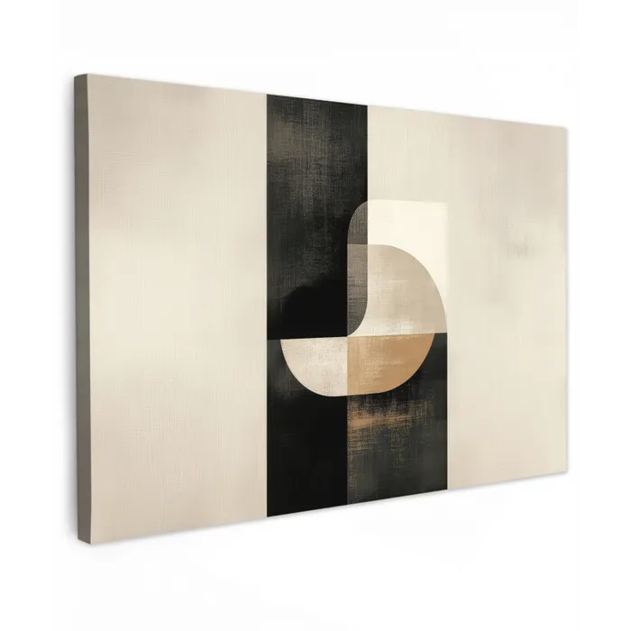 Modern - Vierkant - Vormen Tuinposter op houten frame 2 cm dik klein -3d