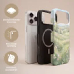 Bloemen veld - Bloemen - Groen Toughcase MagSafe Apple iPhone 17 Pro Max klein -USP_Lagen_NL