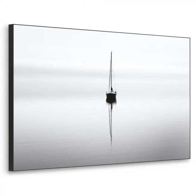 Art Frame - Segelboot - Schwarz - Wasser - Silhouette