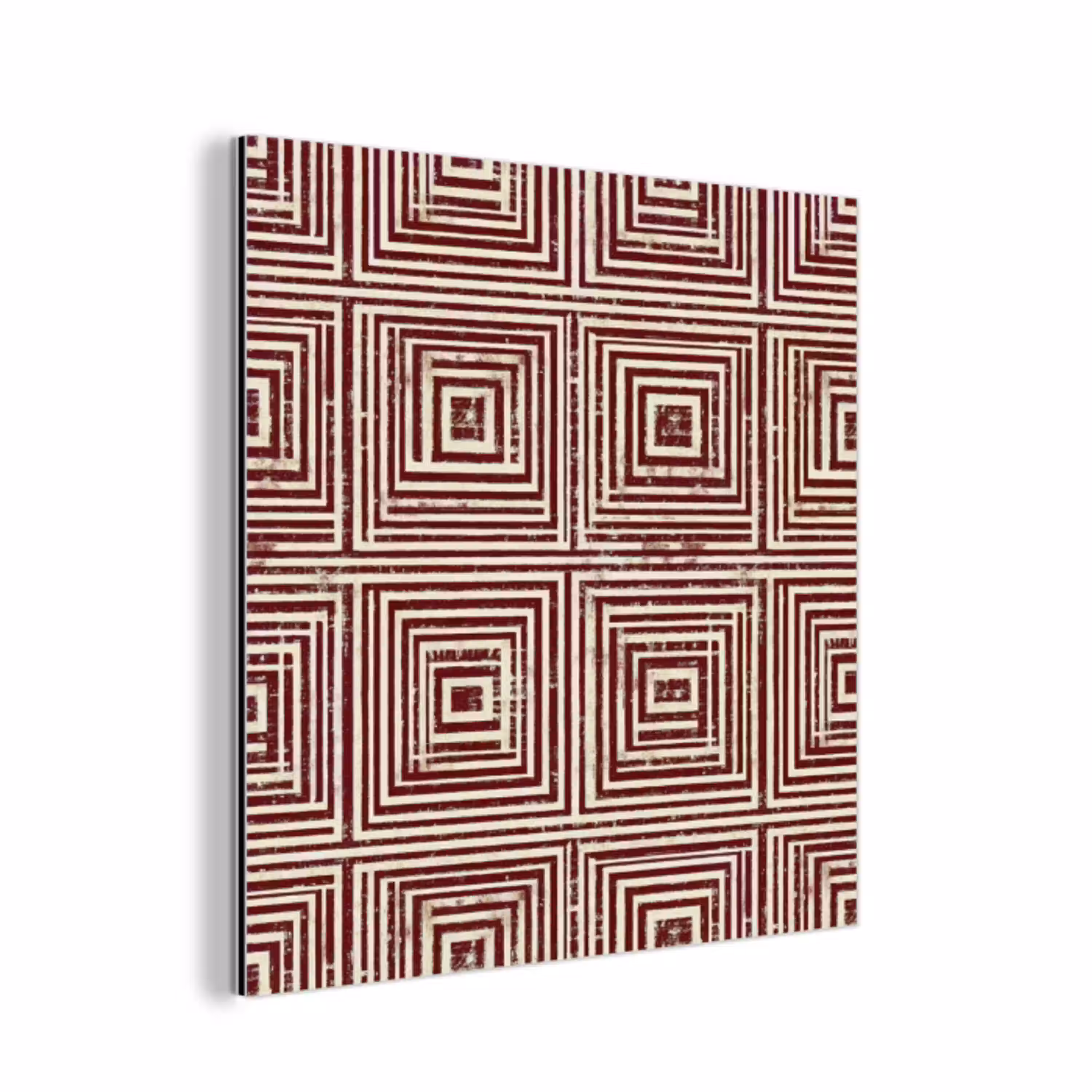 Geometrisch - Patroon - Rood aluminium wit klein 46 -3d