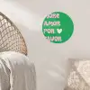 Amor - Valentijn - Groen - Tekst Wandcirkel behangsticker klein -sfeer4