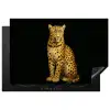 Panter - Realistisch - Bruin Inductie beschermer vinyl 3mm klein -3d