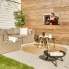 Kerst - Kerstman - Winter - Open Haard Tuinposter op houten frame 2 cm dik klein -sfeer2