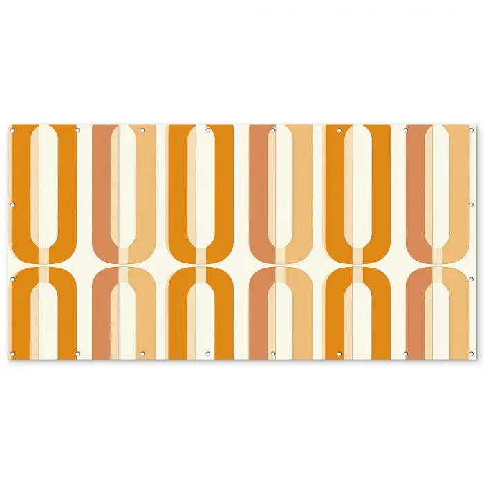U-vorm - Retro - Oranje Balkonbeschermer Duitsland klein 596 -zz_3d