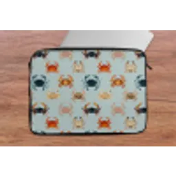 Krabben - Speels - Kleurrijk laptophoes neopreen klein 279 -tafel