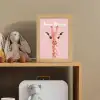 Giraffe - Illustratie - Roze Light Box met kabel (Kinderlampje) klein -sfeer2_kind
