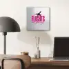 Catch flights not feelings - Vliegtuig - Roze aluminium wit klein -sfeer5