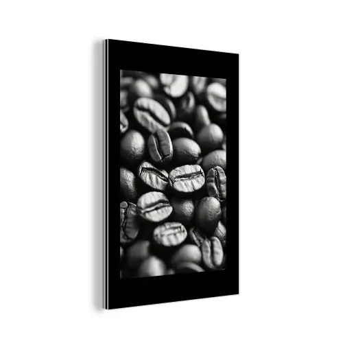Koffiebonen - Zwart - Vintage aluminium wit klein -3d