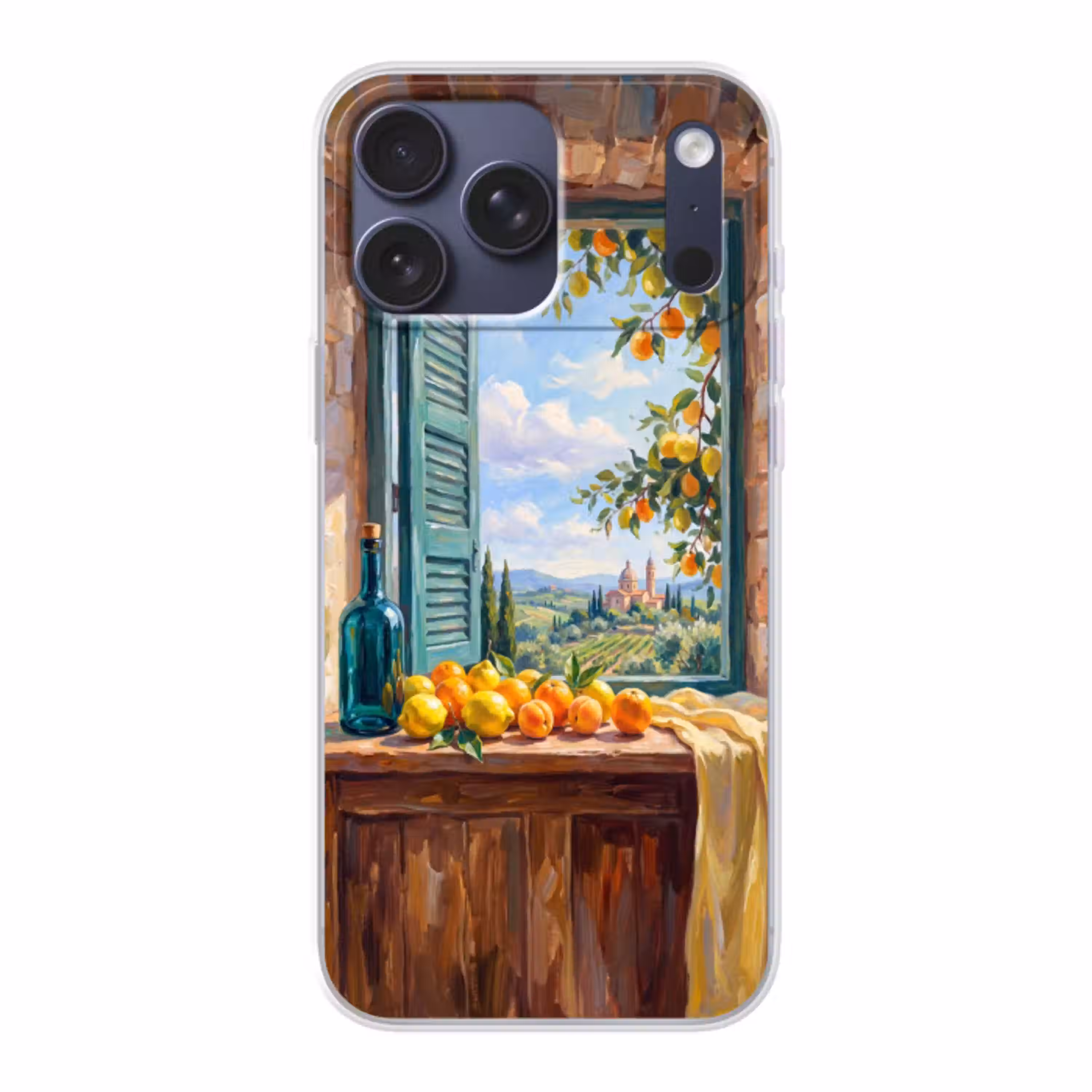 Fles - Fruit - Stilleven Telefoonhoesje iPhone 17 Pro Max klein -3d