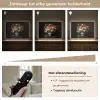 Boeket - Roze - Bloemen - Vaas Light Box met batterij (Wandlamp) middel -USP_dimbaarNL