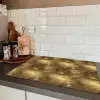 Palm - Waaier - Goud Inductie beschermer vinyl 3mm klein 276 -sfeer3