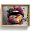 Lippen - Graffiti - Expressief Dienblad Rechthoek middel -z3d_shopping