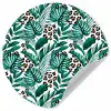 Inductie beschermer - Panterprint - Bladeren - Jungle - Afdekplaat voor kookplaat Wandcirkel behangsticker klein -3d