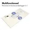 Schelpen - Blauw - Patroon Muismat XXL klein -sfeer4