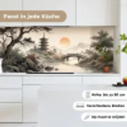 Azië - Landschap - Kleurrijk keuken achterwand 2 middel -sfeer4_DE