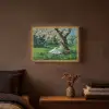 Vrouw - Boom - Boek - Mandje Light Box met batterij (Wandlamp) middel -sfeer4