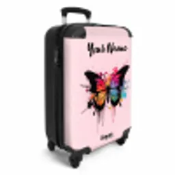 Vlinderverf NBS - Handbagage koffer - Kinderen Unisex middel -productfoto_3d