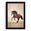 Paard - Galop - Energie fotolijst zwart zonder passe partout klein -3d