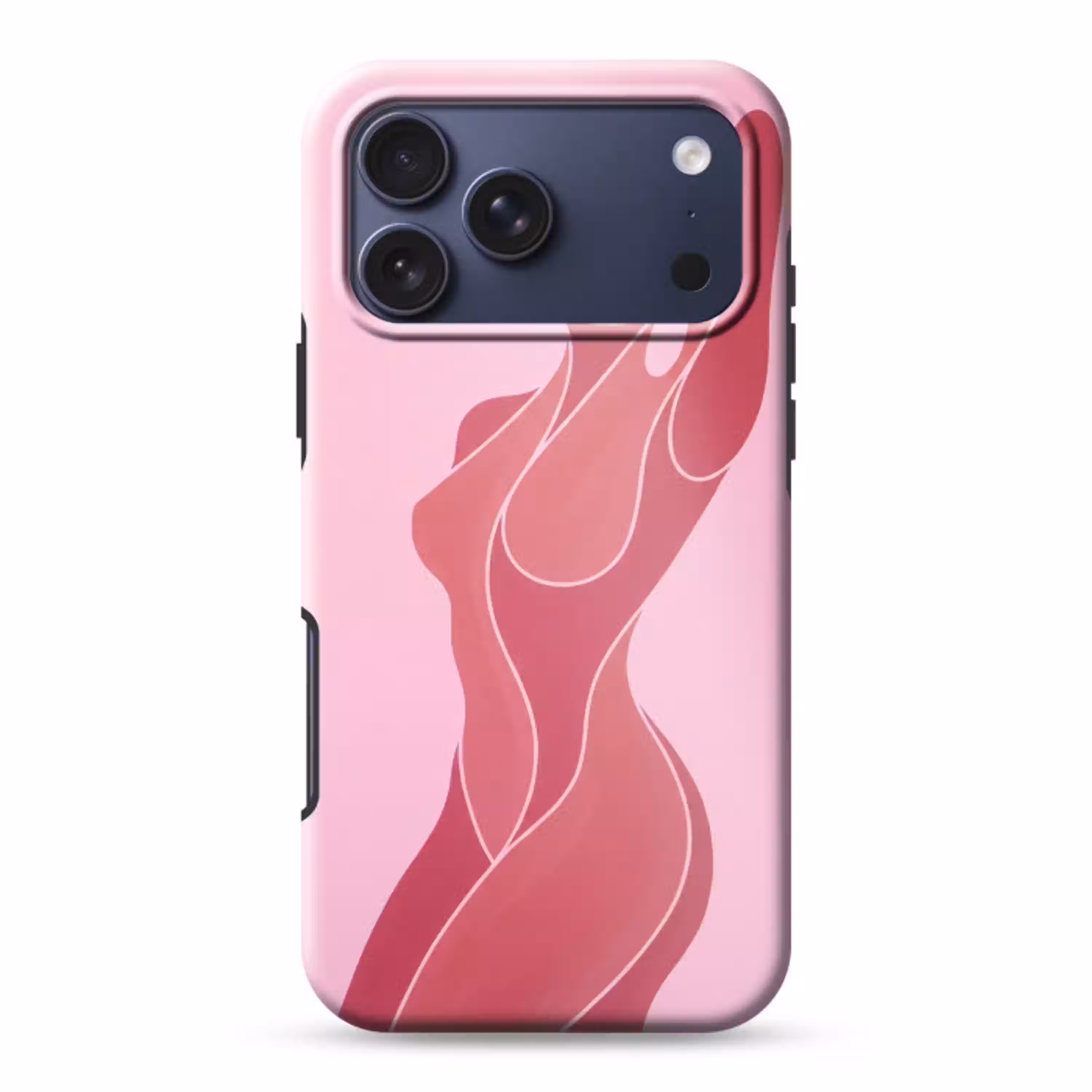 Vrouw - Lichaam - Abstract - Roze Toughcase MagSafe Apple iPhone 17 Pro Max klein -3d
