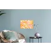 Abstract - Golvend - Oranje Muursticker klein -plant