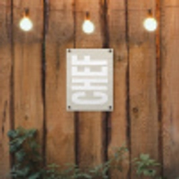 Wit - Chef - Decoratie - Japandi tuinposter los doek klein -sfeer1