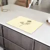 Illustratie - Zwart - Roos Inductie beschermer vinyl 3mm klein -sfeer8