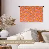 Retro - Golvend - Oranje Wandkleed katoen klein 269 -sfeer1
