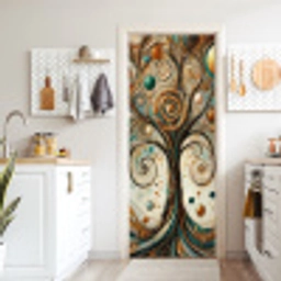 Levensboom - Boom - Abstract - Modern deurposter klein -sfeer5