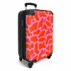 Organisch vlekkenpatroon in rood en roze NBS - Handbagage koffer - Kinderen Unisex middel -productfoto_3d