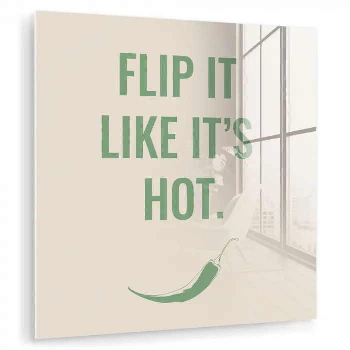 Groen - Quote - Zomer - Chilipeper plexiglas 5mm klein -zzzproduct_nieuw