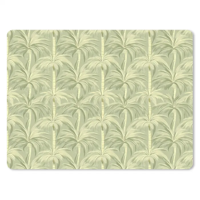 Palmwoud - Tropisch - Groen muismat rubber klein 262 -3d