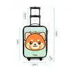 Kawai - Rode panda - Groen Kinderkoffer - Zwart klein -productfoto_formaten