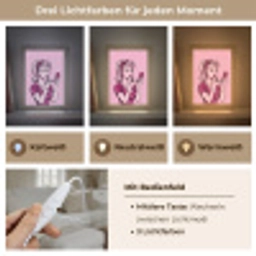 Vintage - Vrouw - Roze Light Box met kabel (Tafellamp) klein -USP_lichtkleurDE