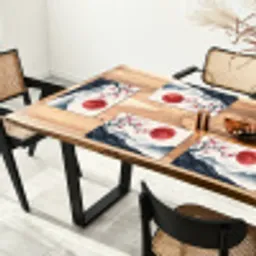 Kersenbloesem - Oosters - Rood Placemat vinyl groot -zzsfeer4_Kitchenyeah-website