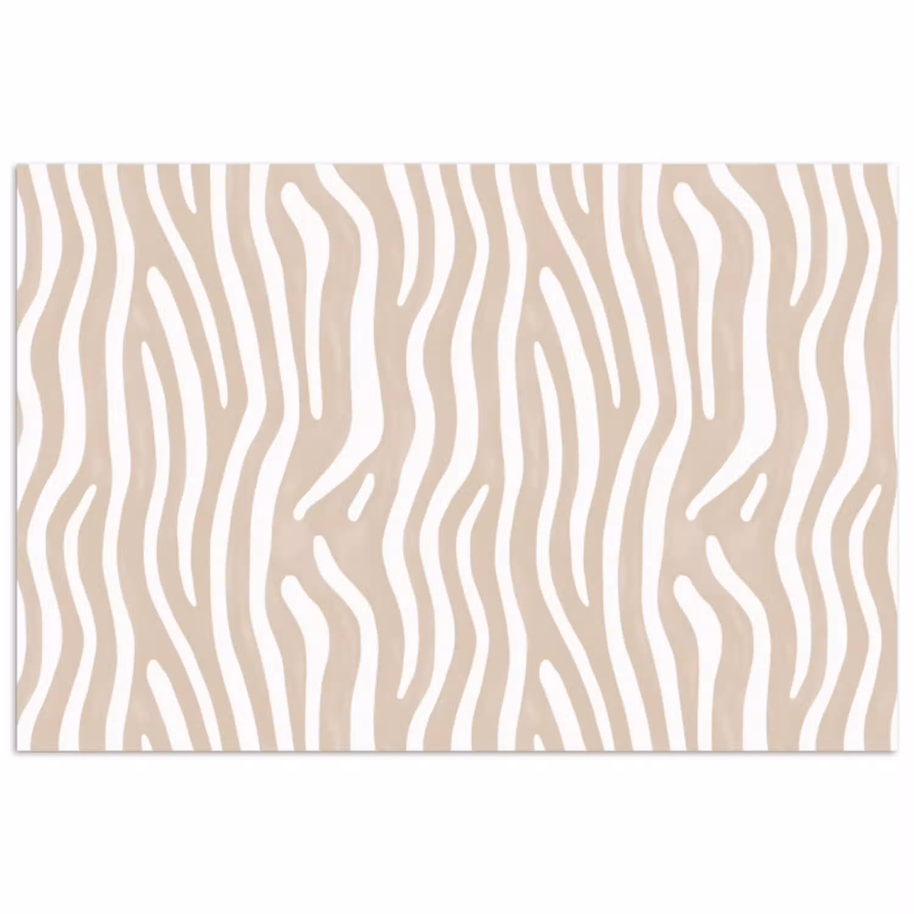 Abstract - Zebra - Beige poster papier klein 62 -3d