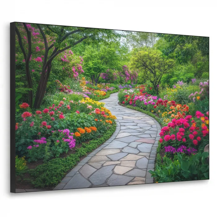 Park - Bloemen - Tuin Textielframe - compleet frame klein -3d