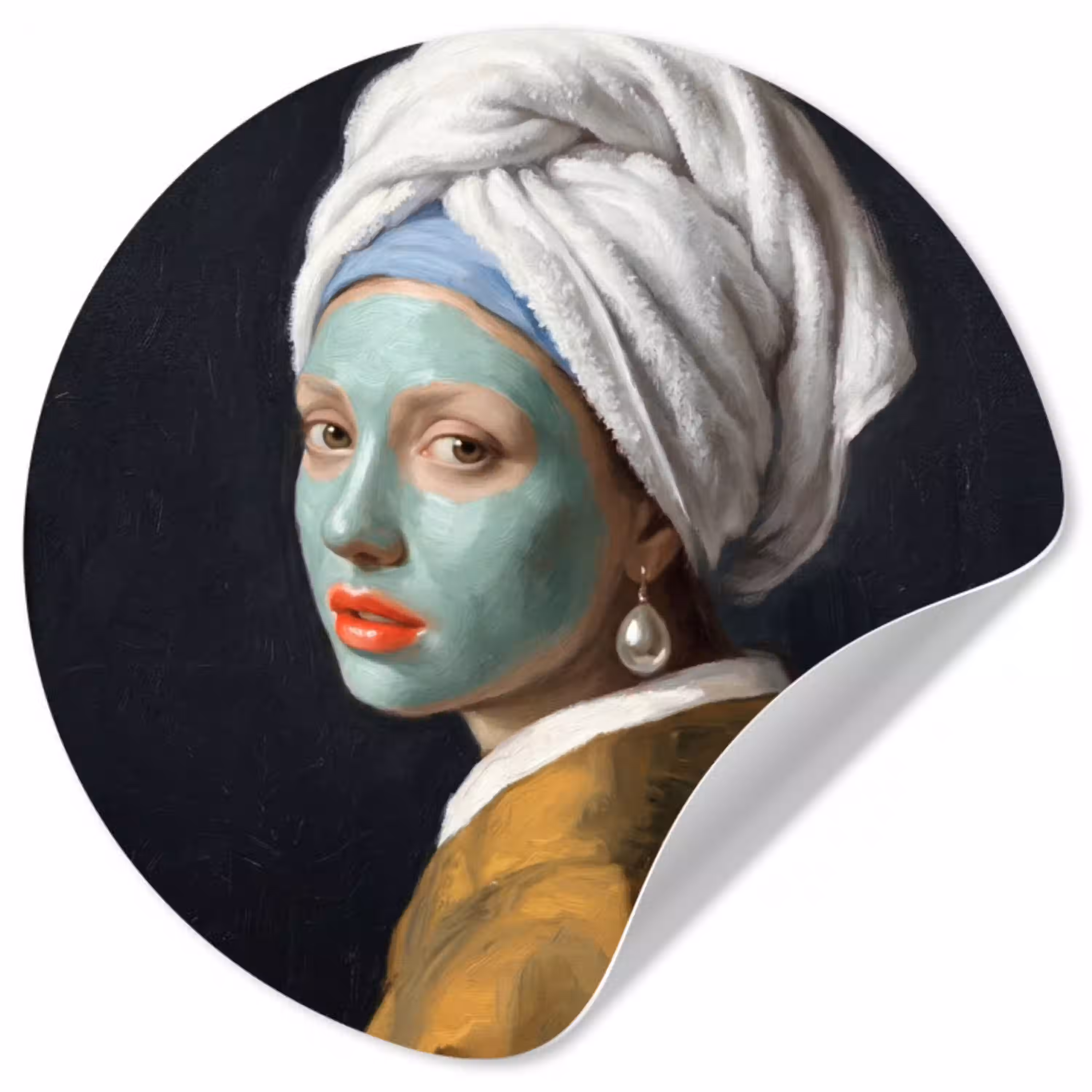 Iconisch - Modern - Kleurrijk Wandcirkel behangsticker klein -3d