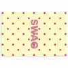 Swag - Roze - Stippen - Geel poster papier klein -3d