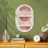 Minimalistisch - Cirkels - Roze Wandcirkel Ovaal Forex klein -sfeer2