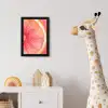 Grapefruit - Roze - Levendig fotolijst zwart zonder passe partout klein -usfeer4_kinderkamer