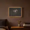 Krachtig - Paard - Donker Light Box met batterij (Wandlamp) middel -sfeer4