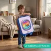Schildpad die zwemt met zonsondergang Kinderkoffer - Blauw klein -sfeer2_NL