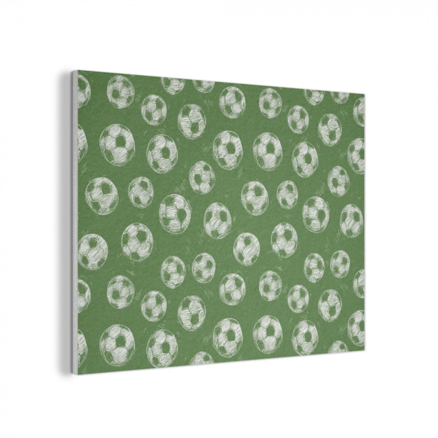 Voetbal - Sport - Groen PET vilt klein 837 -3d