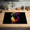 Puck - Hond - Verf - Kleuren Inductie beschermer vinyl 3mm klein -sfeer5