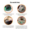 Appels - Water - Turquoise Inductie beschermer vinyl 3mm klein 276 -zzzzzzz-td-werking
