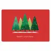 Minimalistisch - Kerstbomen - Rood - Sneeuw Placemat vinyl groot -zzsfeer1_Kitchenyeah-website